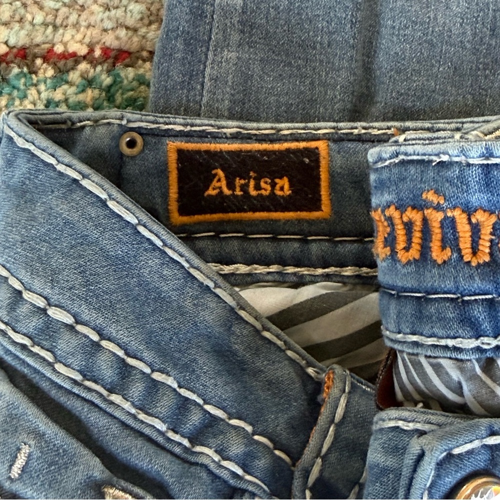 Rock Revival Arisa Rhinestone Embellished Straight Leg Jeans - Picture 13 of 15